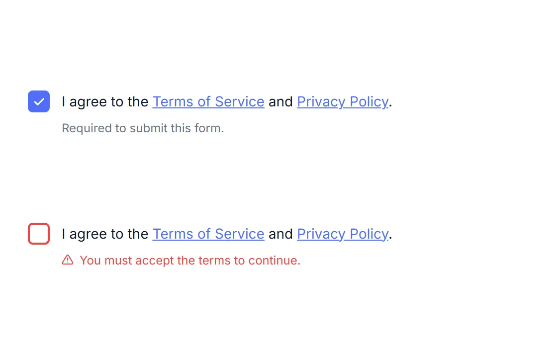 HappyDivi Form Legal Field