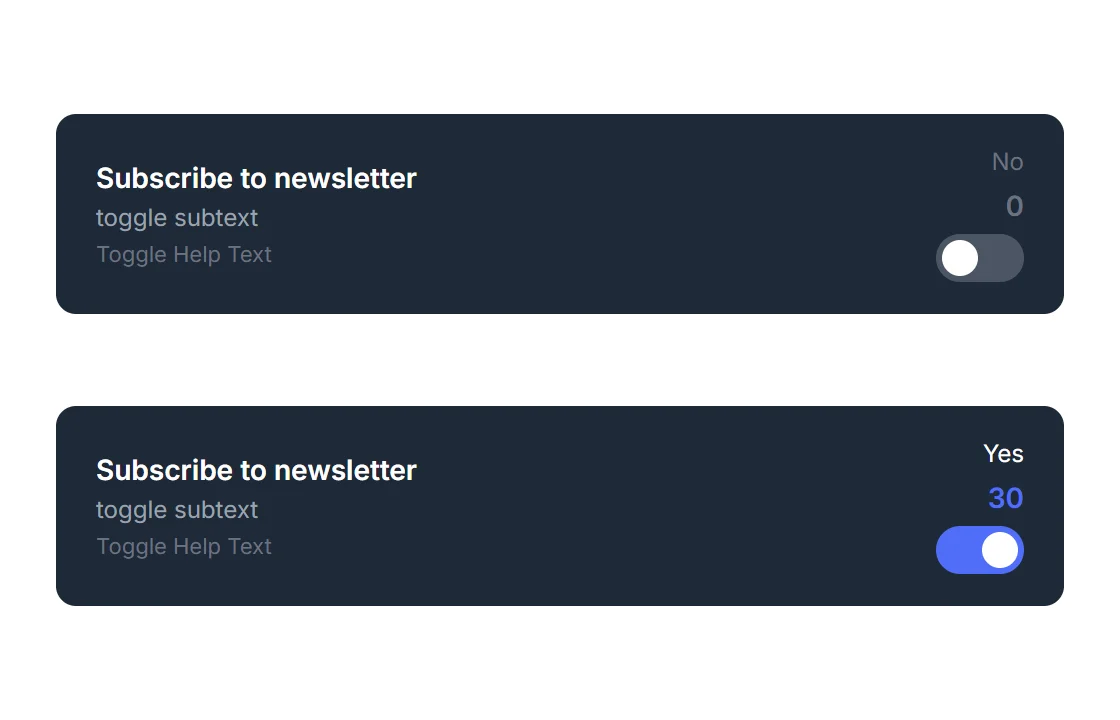 HappyDivi Form Toggle Field