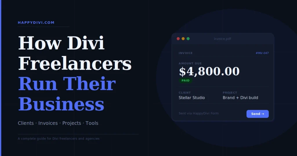 Divi Freelancers Guide